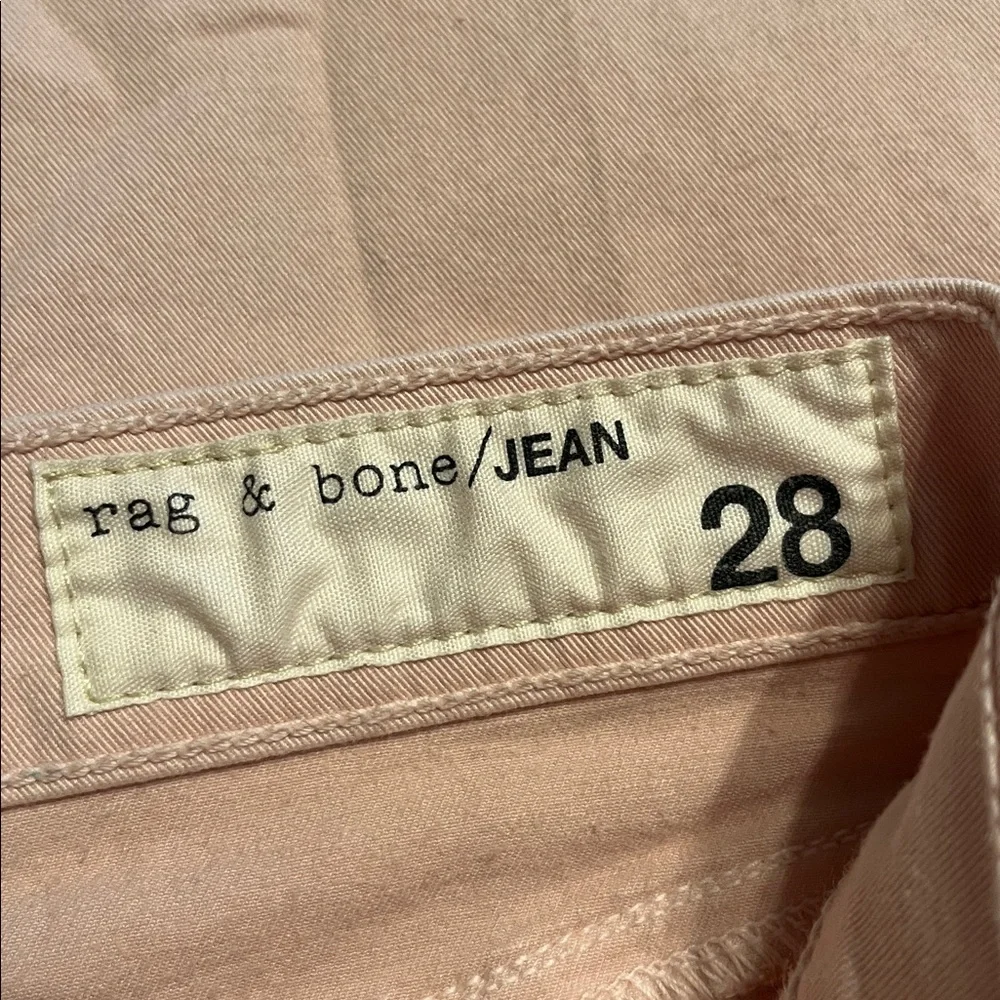 RAG & BONE blush pink zipper Capri jeans size 28 like new